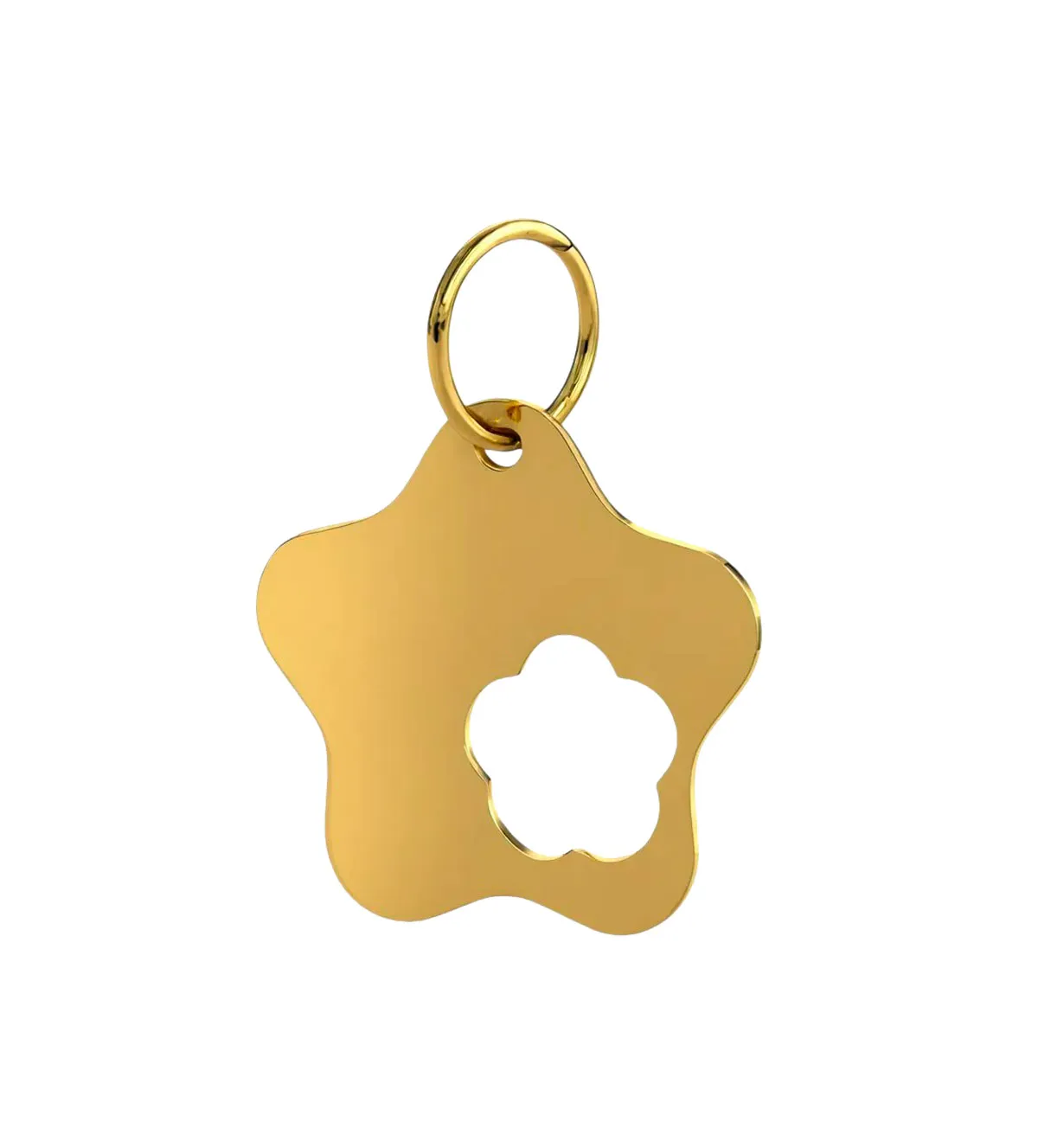 Colgante de oro 18K flor 067_55692