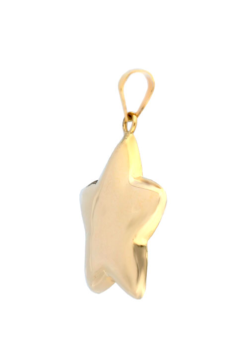 colgante oro amarillo 18 kilates estrella cinco puntas vista lateral 002_80307CG_01