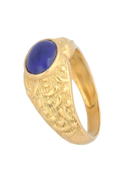 sortija oro y lapislazuli vista lateral 044_0416_01