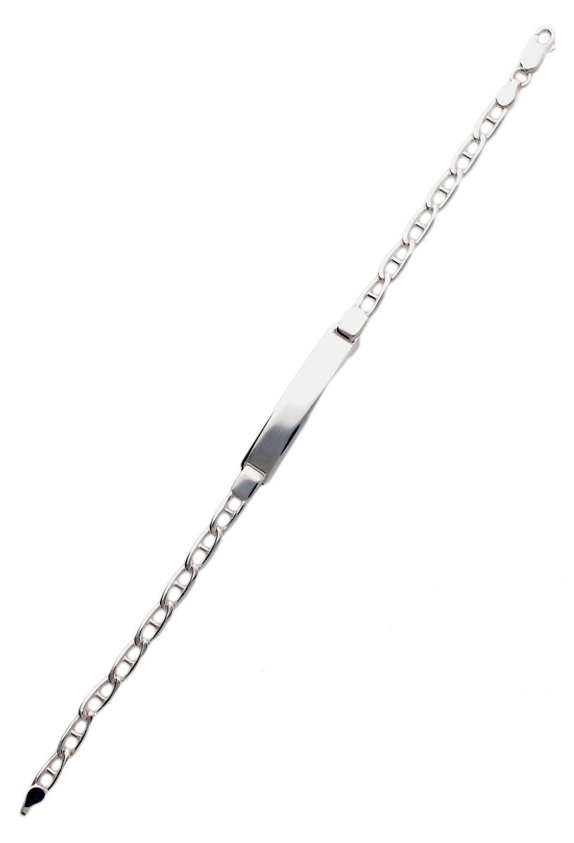 pulsera de plata con chapa para grabar foto extendida 126_ANCLA120CH_01