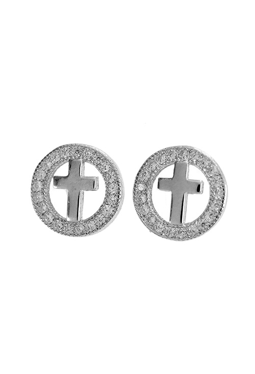 Pendiente en plata de ley, Cruz Rfcia. 240_RIS034