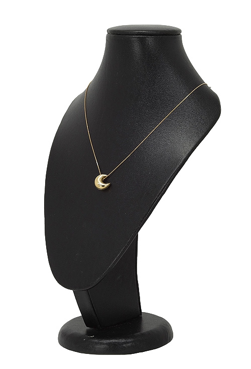 gargantilla cadena fina y motivo media luna foto CC 243_0107-03286_01