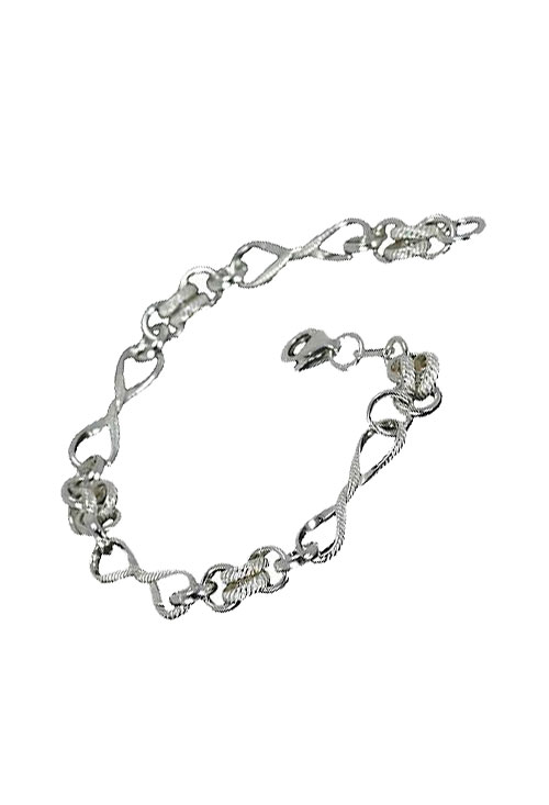 Pulsera en plata de ley, eslabones y asas - foto 1 - rfcia.240_PINFI-7