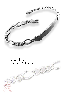 Pulsera plata ley, sin piedras, esclava - foto 3 - rfcia.126_BPR(1-3)100CH