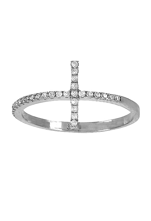 Sortija oro blanco forma de cruz 243_475-00352-B venta online