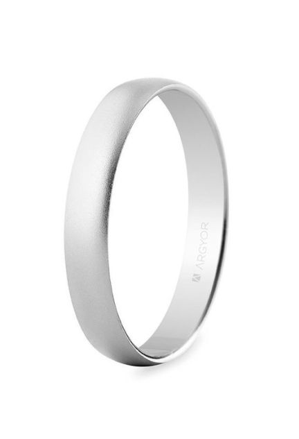 Alianza oro blanco acabado efecto arena 3.5mm Argyor - foto 1 - rfcia. 5B353M