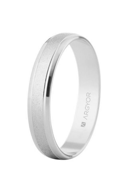 Alianza de plata acabado mate labrado - foto 1 - rfcia.045_5740312