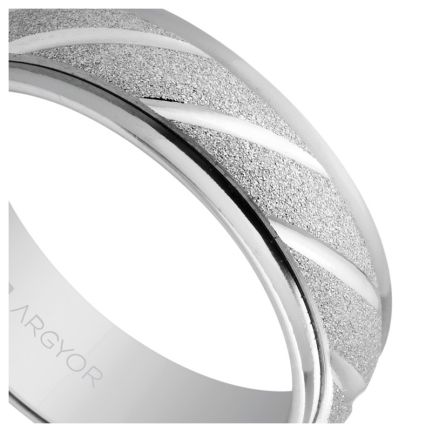 Alianza en plata 6 mm. mate-brillo a bandas - foto 04 - rfcia 045_5760136