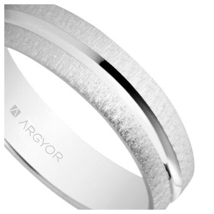 Alianza en plata. textura mate y ranura en brillo - foto 04 - rfcia 045_5740474