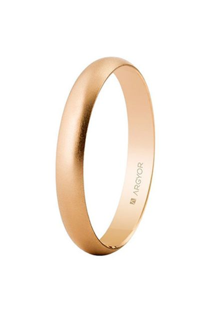 Alianza boda oro rosa 18K 3 mm. efecto arena - foto 1 - rfcia.045_5C305M