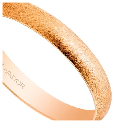 Alianza boda oro rosa 18K 3 mm. efecto hielo - foto 04 - rfcia 045_5C305H