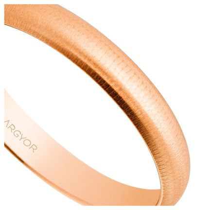 Alianza boda oro rosa 18K 3 mm. efecto textura - foto 04 - rfcia 045_5C305T