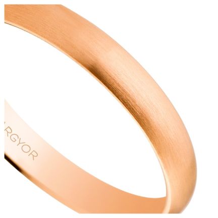 Alianza boda oro rosa 18K 3 mm. satinada - foto 04 - rfcia 045_5C305S
