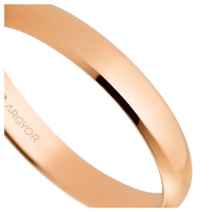 Alianza boda oro rosa 18K brillo 3 mm - foto 04 - rfcia 045_5C305
