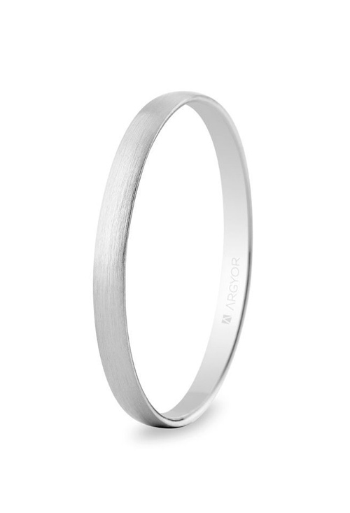 Alianza de oro blanco texturizada 2 mm Argyor- foto 1 - rfcia. 5B201S