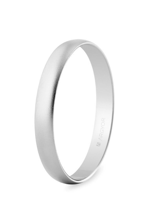 Alianza de oro blanco Efecto arena de 3 mm de ancho, Argyor - foto 1 - rfcia. 5B302M