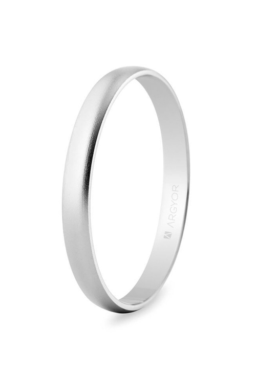 Alianza de oro 18 Ktes blanco satinado 2.5mm Argyor 5B253S