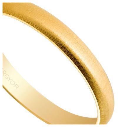Alianza de oro media cana oro 18 Kilates texturizado mate - foto 04 - Argyor rfcia.50305T