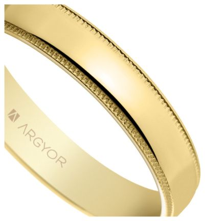 Alianza de oro amarillo 18 kilates. 4 mm. brillo bisel labrado - foto 04 - Argyor rfcia.5140512