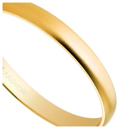 Alianza oro amarillo 18 ktes. 2.50 mm. efecto arena - foto 04 - Argyor rfcia. 50253M
