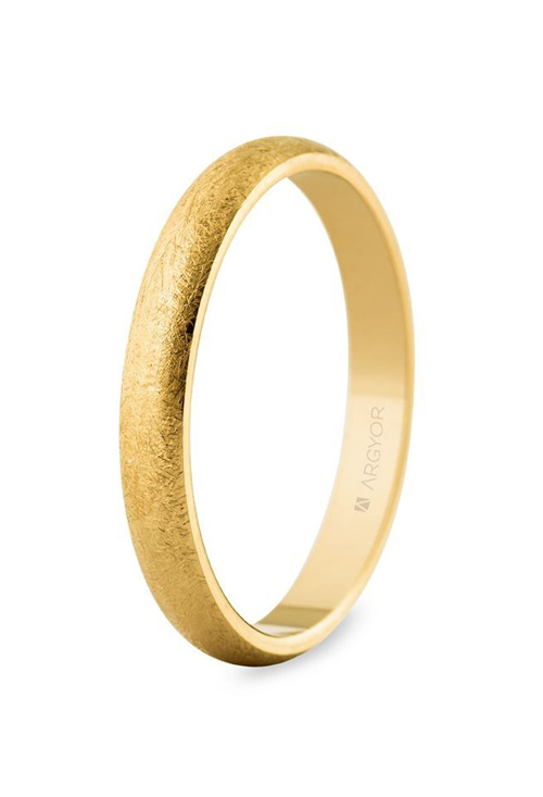 Alianza para boda de oro amarillo 3mm. Argyor 50306H
