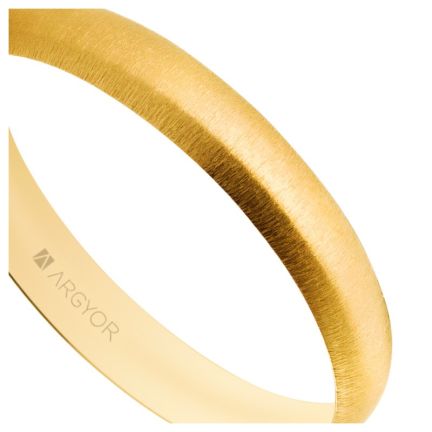 Alianza de oro amarillo 18 ktes. 3.3 mm. Confort. texturizada - foto 04 - Argyor rfcia 5135513T