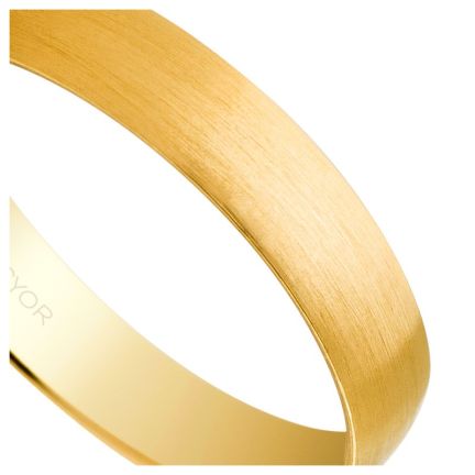 Alianza de oro amarillo 18 ktes. 4 mm. Satinada - foto 04 - Argyor rfcia.50403S