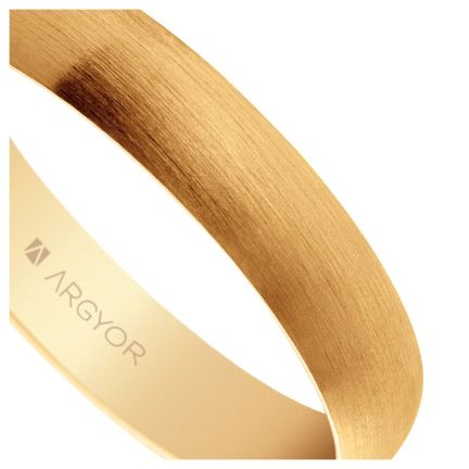 Alianza de oro amarillo. 4 mm. acabado satinado - foto 04 - Argyor rfcia.50405S