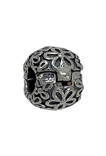 Abalorio en plata, separador con motivos florales - foto 3 - rfcia.240_PP-SEP1