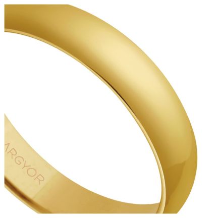 Alianza de oro amarillo 9K. brazo brillo 4mm - foto 04 - Argyor rfcia.9K50405