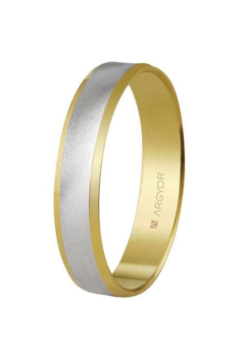 Alianza de oro bicolor 9 kilates - foto 1 - rfcia. 9K5240308