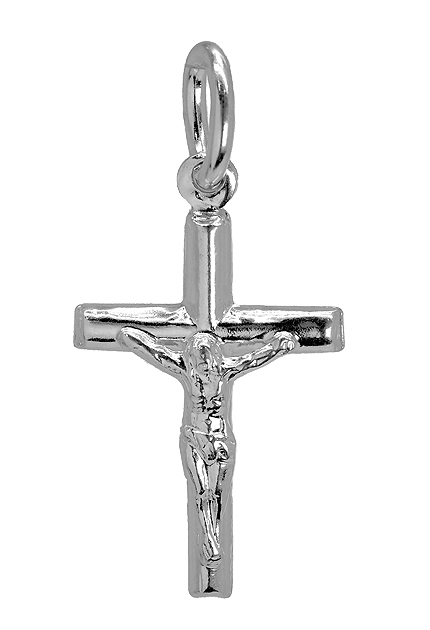 Crucifijo de plata, cruz con cristo en relieve, Comunion - foto 1 - rfcia.240_CI-1
