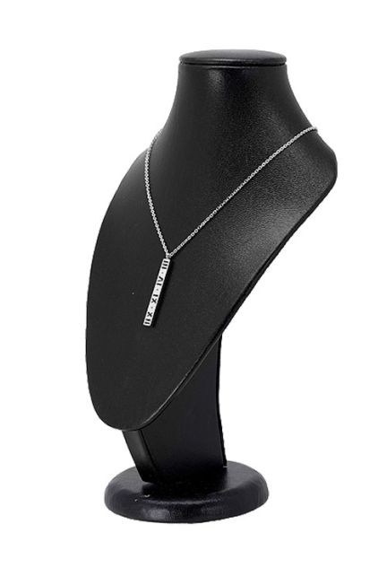 Gargantilla para mujer en acero natural motivo números romanos venta online 276_A1989