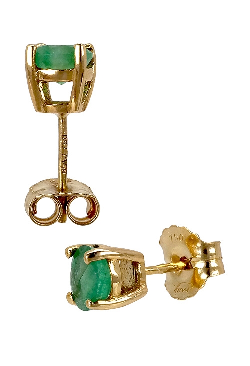 pendientes oro amarillo 18 kilates y esmeralda fina foto 02 095_428052_01