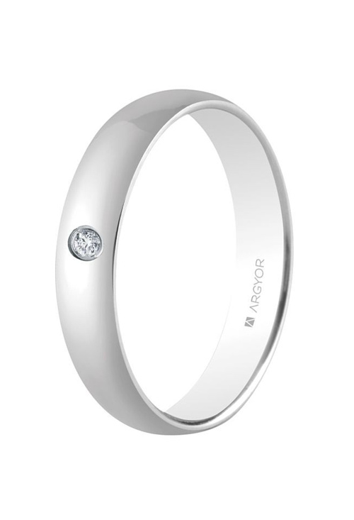Alianza de oro blanco con diamante - foto 3 - rfcia.045_564B001D