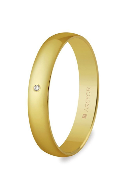 Alianza para boda oro 18 Ktes amarillo 3,5mm. Argyor 50353D