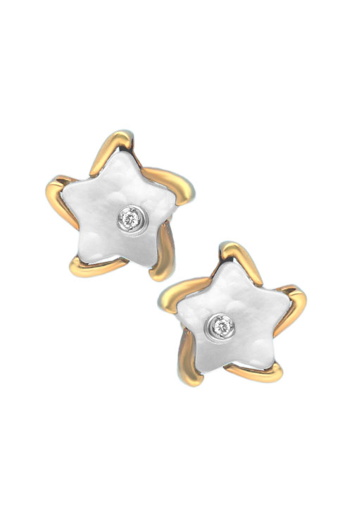 Pendientes de oro amarillo 18 ktes, nacar y diamantes - foto 3 - rfcia.005_1-12079-0-1