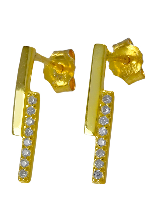 Pendientes de plata chapada en amarillo - foto 04 - rfcia 218_EH097Y00