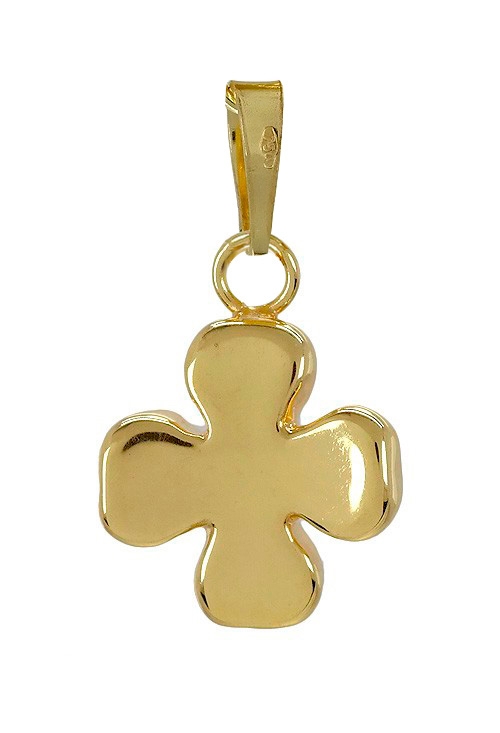 Colgante de oro amarillo 18 ktes con forma de trebol - foto 3 - rfcia.243_466-00059