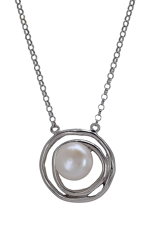 Gargantilla de plata y perla cultivada - foto 3 - rfcia.266_023649-1-1