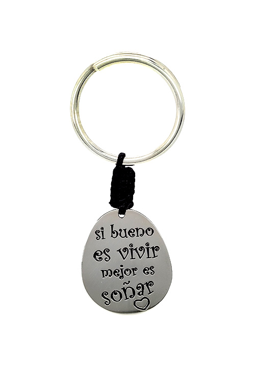 Llavero de plata -si bueno es vivir mejor es sonar- compra online segura 266_094271-1-10