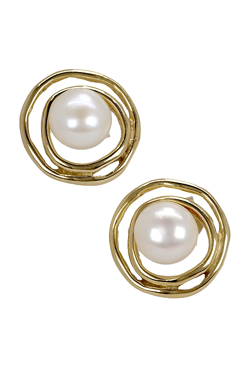 Pendiente de plata chapada y perla cultivada - foto 3 - rfcia.266_013649-2-1