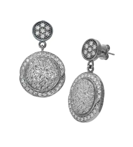 pendientes de plata agata drusa y circones 248_0430-3