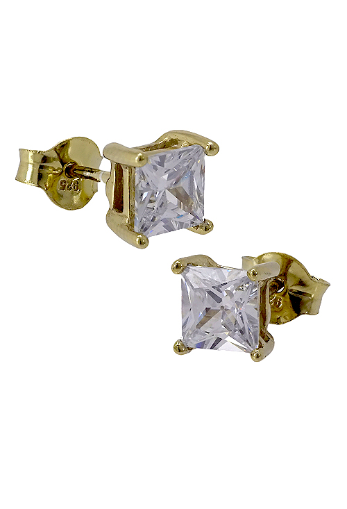 Pendientes plata ley chapada en oro con circonitas - foto 3 - rfcia.266_013510-2-1-1