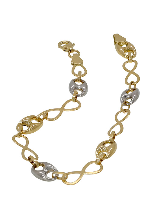 Pulsera de oro bicolor 18 K - foto 3 - rfcia.243_139-02400
