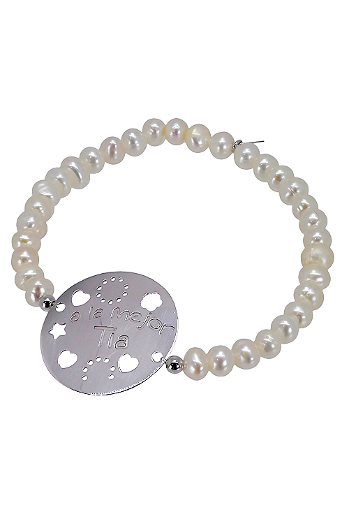 Pulsera de perlas y plata de ley, a la mejor tia - foto 3 - rfcia.266_043102-1-1-TIA