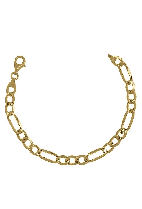 pulsera oro 18 ktes para niña comunion eslabones combinados 3x1 foto principal 243_391-00062