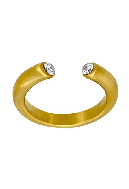 Anillo de acero chapado en IP amarillo con circonitas 276_A2351-A-0