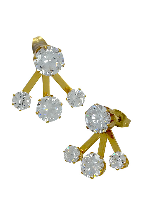 pendiente de acero chapado IP amarillo