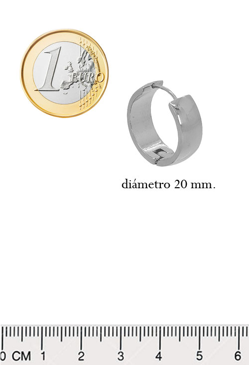 criollas de plata foto con medidas para ver en la web de el rubi joyeros